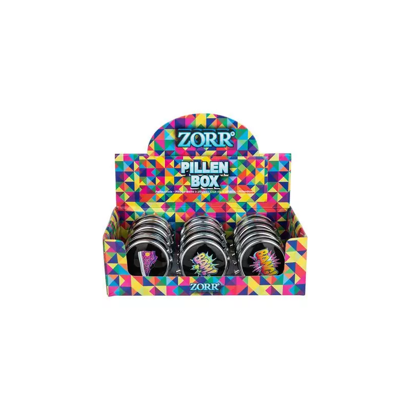 Zorr Pill Box Round Shoe & Bang 12-Pack