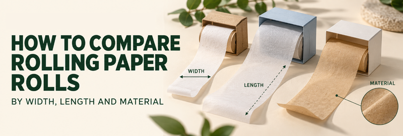 How To Compare Rolling Paper Rolls By Widtth, Length And Material