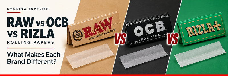 RAW VS OCB VS RIZLA Rolling Papers What Makes Each Brand Different?