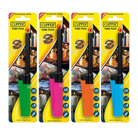 Clipper Tube Plus Cooker Lighter Blister Card x 12