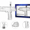 Novelty SMG Glass Machine Gun Bong Water Pipe – Assorted Colours (32cm) x 1