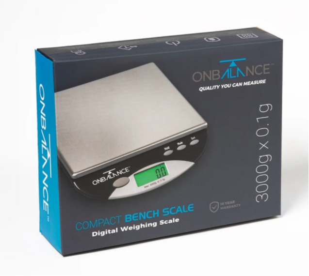 Onbalace Compact Bench Scale 3000g x 0.1grams CBS3000