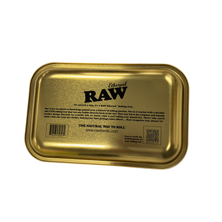 LIMITED RAW ETHEREAL GOLD ROLLING TRAY AUTHENTIC size 28 x 18 small