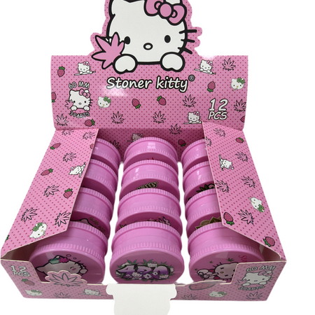 Herb Plastic Grinder Cat Pink 60mm x 12