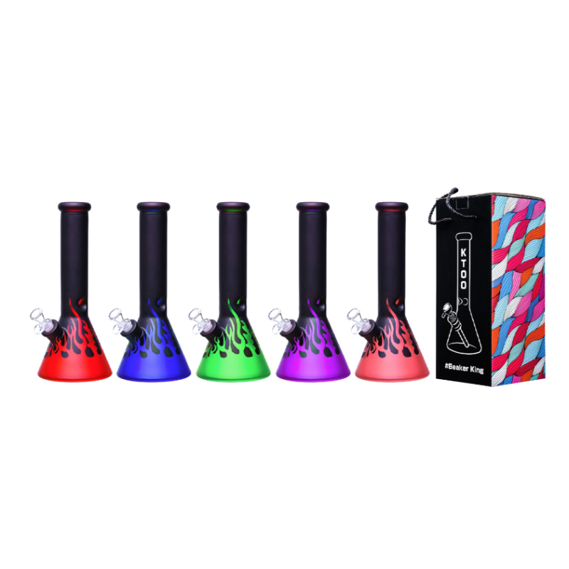 Glass Beaker Bong Granite Colour 7mm – 10 Inches Assorted Colours SS-6137