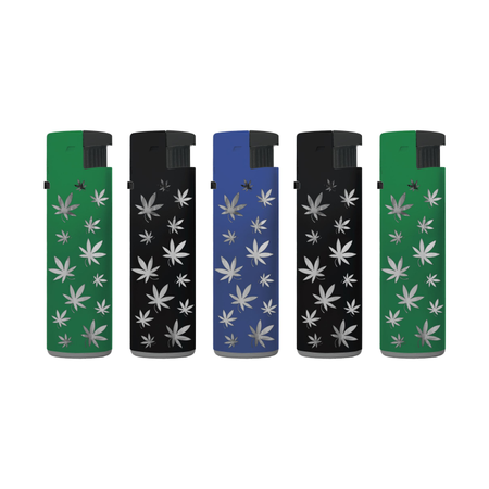 Jet Lighter 146300 Matteo in Metal case Inner LED Weed 30 pack