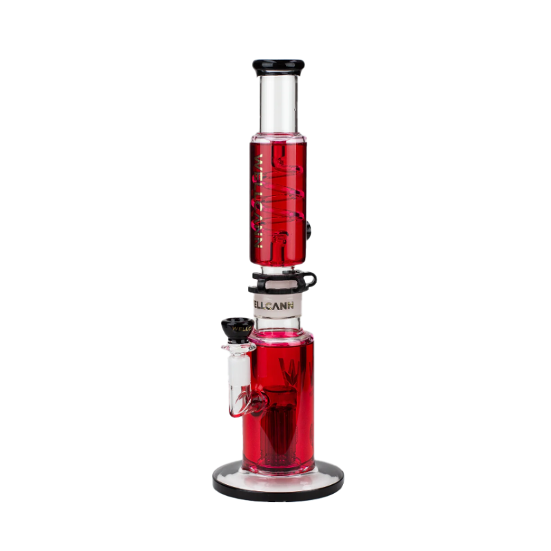 Glycerine Detachable Glass Bong 15" x Mixed Colour x 1