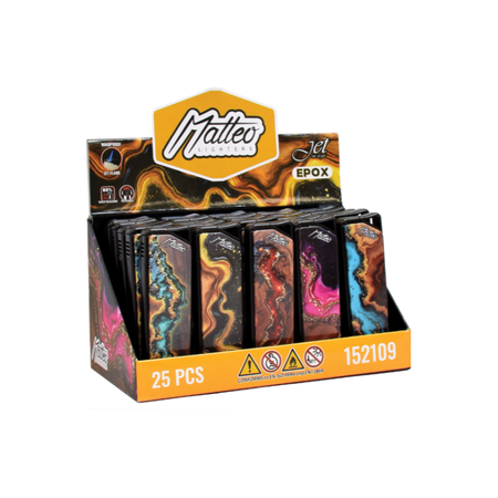 Jet Lighter 152109 – Matteo Epox Elegant Resin (25 pcs)