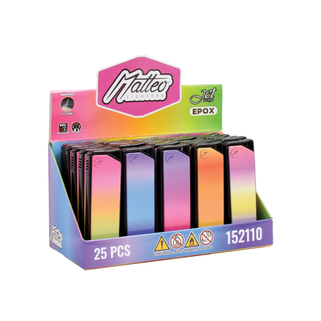 Jet Lighter 152110 – Matteo Epox Gradient (25 pcs)