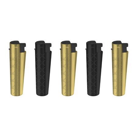 Jet Lighter 153003 Matteo Tower XL Gold black poker 25 pack