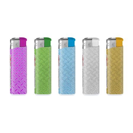 Electronic Lighter 161031 Matteo Glitter Colorful 50 pack