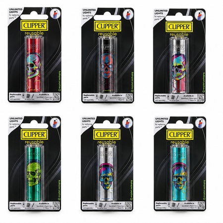 CRAZY DEAL Assorted Design Micro Metal Clipper – Individual Blister Carded (18 Pack Display)