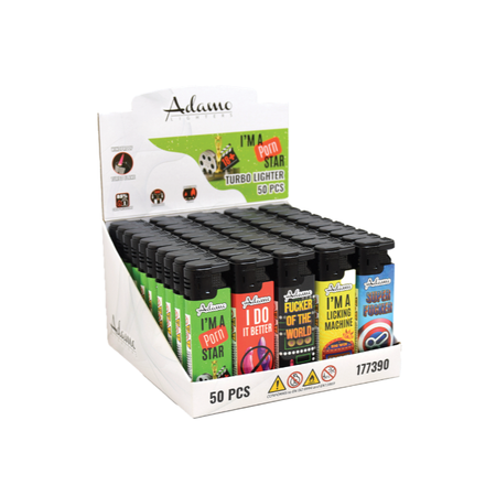 Turbo Lighter 177390 – Adamo Design “Pornstar” Label (50pcs)