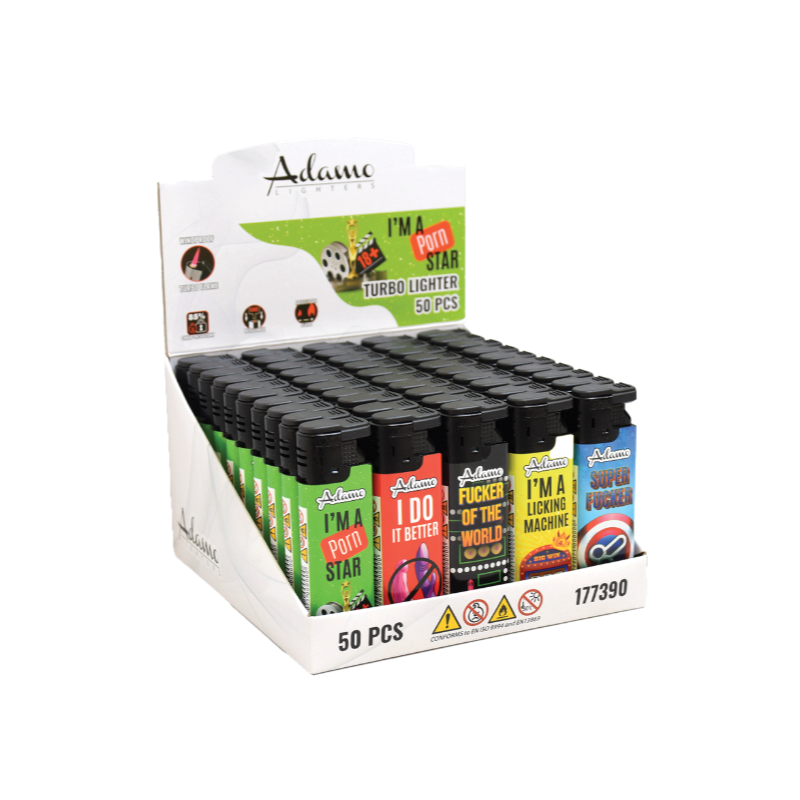 Turbo Lighter 177390 – Adamo Design “Pornstar” Label (50pcs)