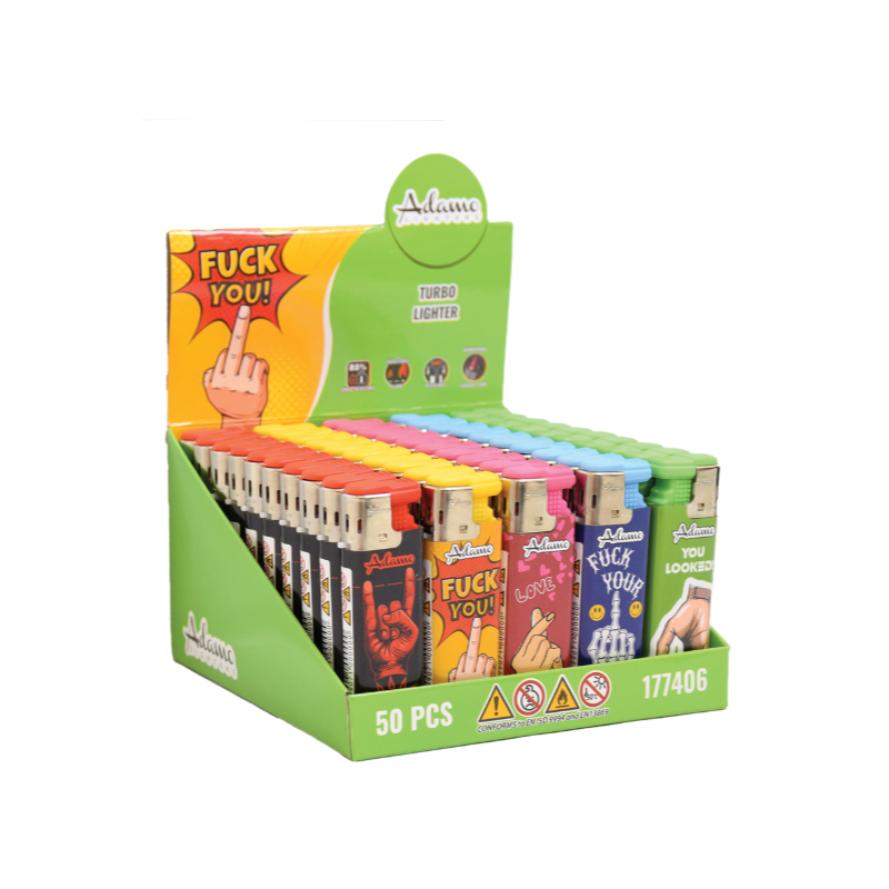 Turbo Lighter 177406 – Adamo Design “Hand Signs” Label (50pcs)