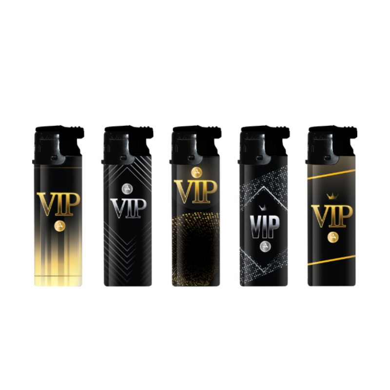 Turbo Windproof Lighter 177409 Adamo Design label V.I.P. 50pack
