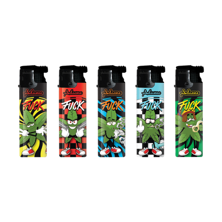 Turbo Lighter 177410 – Adamo Design “Weed” Label (50pcs)