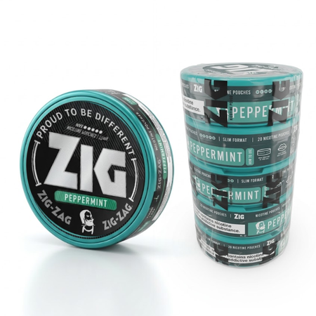 Zig Nicotine Pouches – Peppermint 17MG Pack of 5