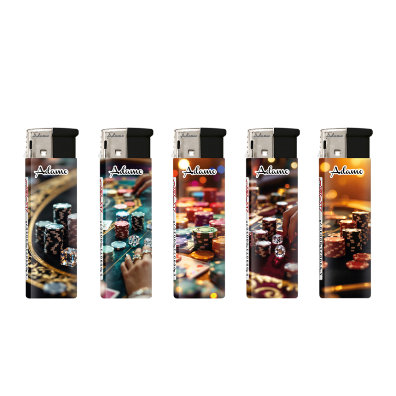 Electronic Lighter 1881206 Adamo Design Label - Casino 50pack