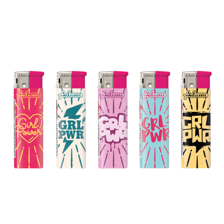 Electronic Lighter 1881213 Adamo Design label Girl power 50 pack