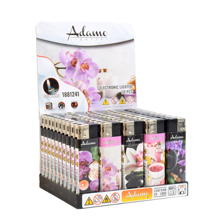 Electronic Lighter 1881241 Adamo Design Label - Spa 50pack