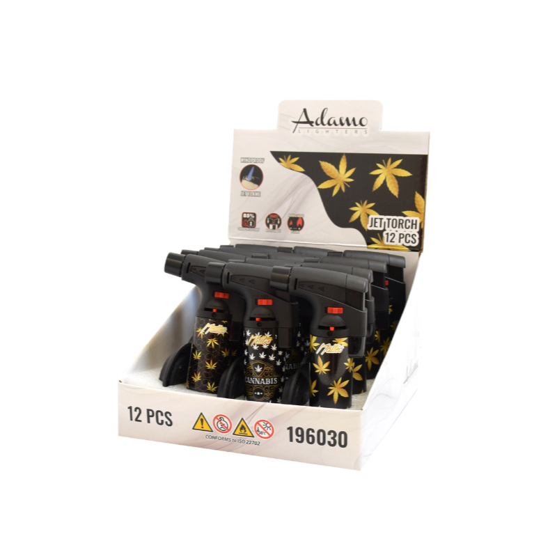 Big Jet Torch Matteo Gold Weed Lighter 196030 x - 12