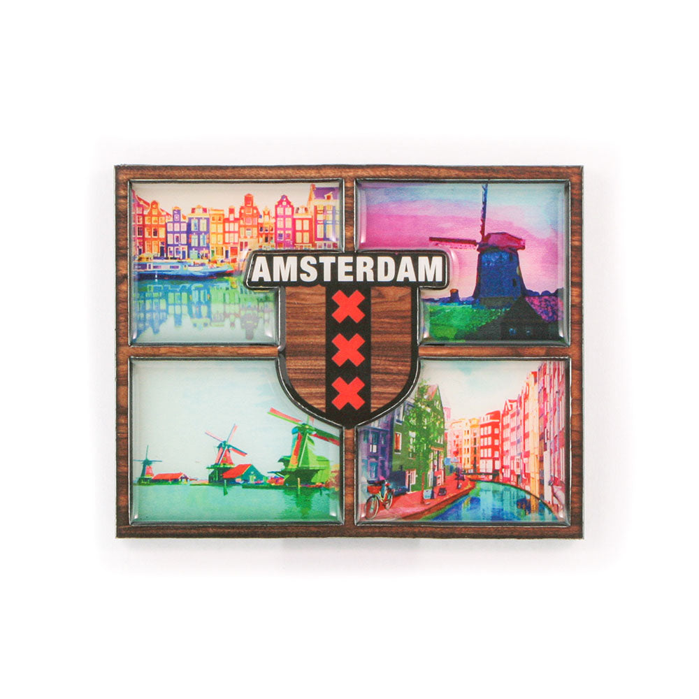 AMSTERDAM Metal Fridge Magnets MGEP01 x 1