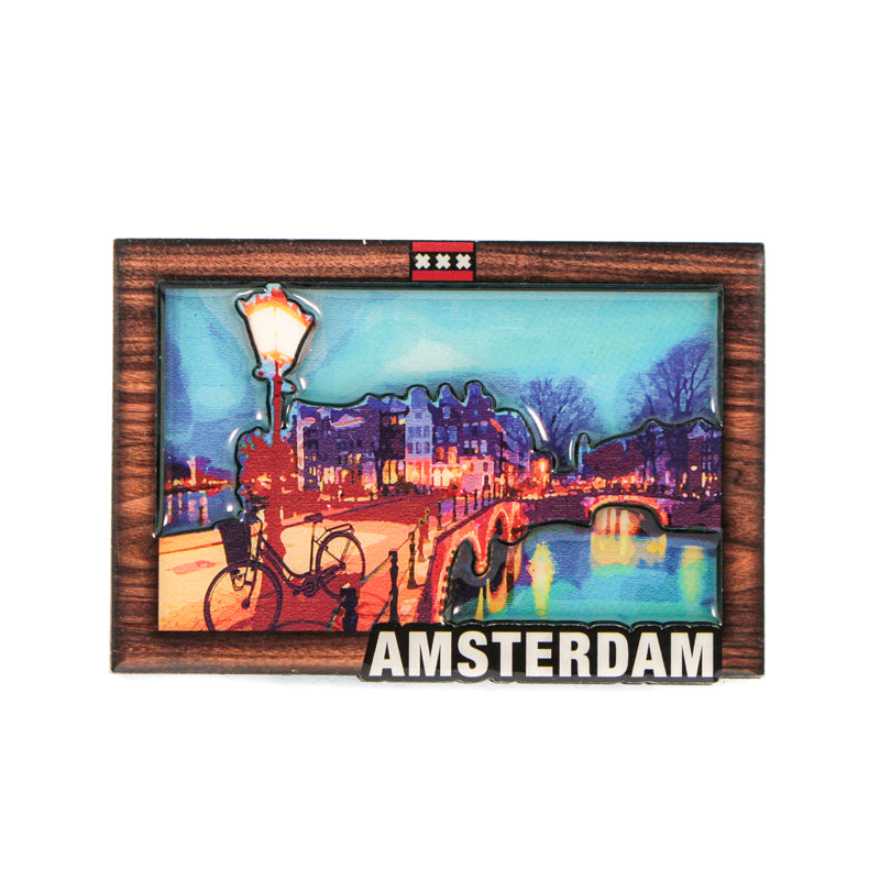 AMSTERDAM Metal Fridge Magnets MGEP10 x 1