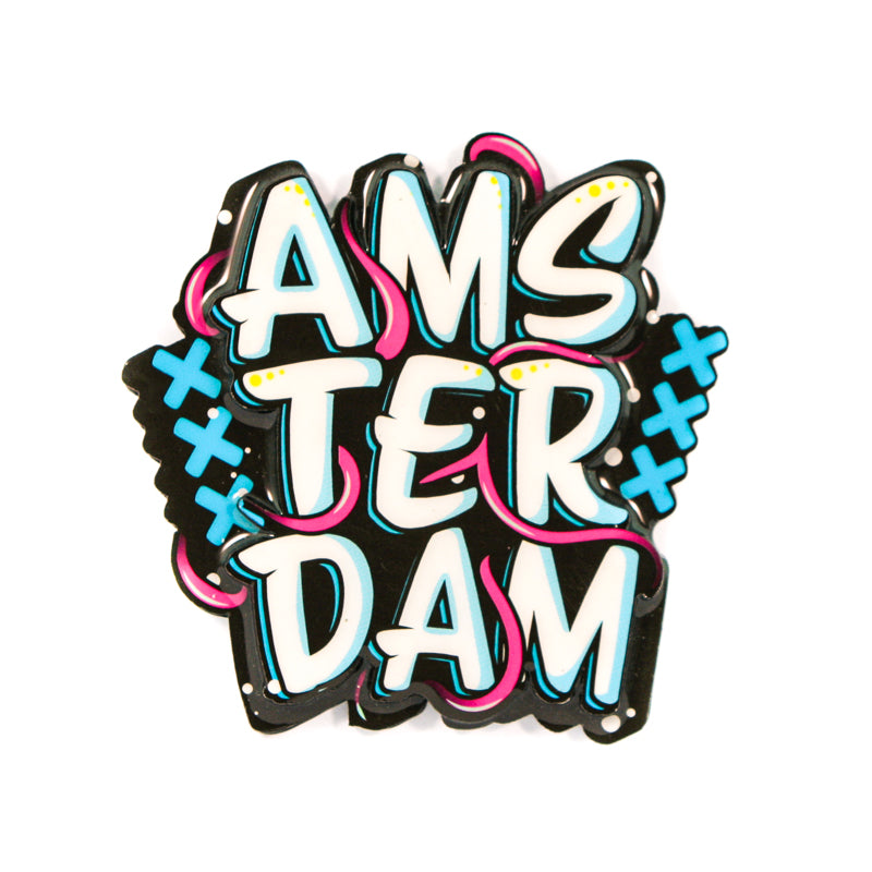 AMSTERDAM Metal Fridge Magnets MGEP23 x 1