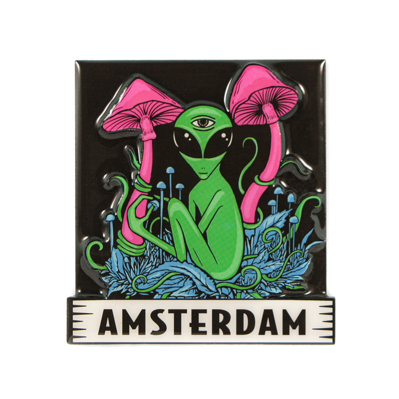 AMSTERDAM Metal Fridge Magnets Glossy MGEP64 x 1