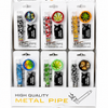 High Quality Glass Pipe & Silver Screen  + Grinder x 24 SS-0492