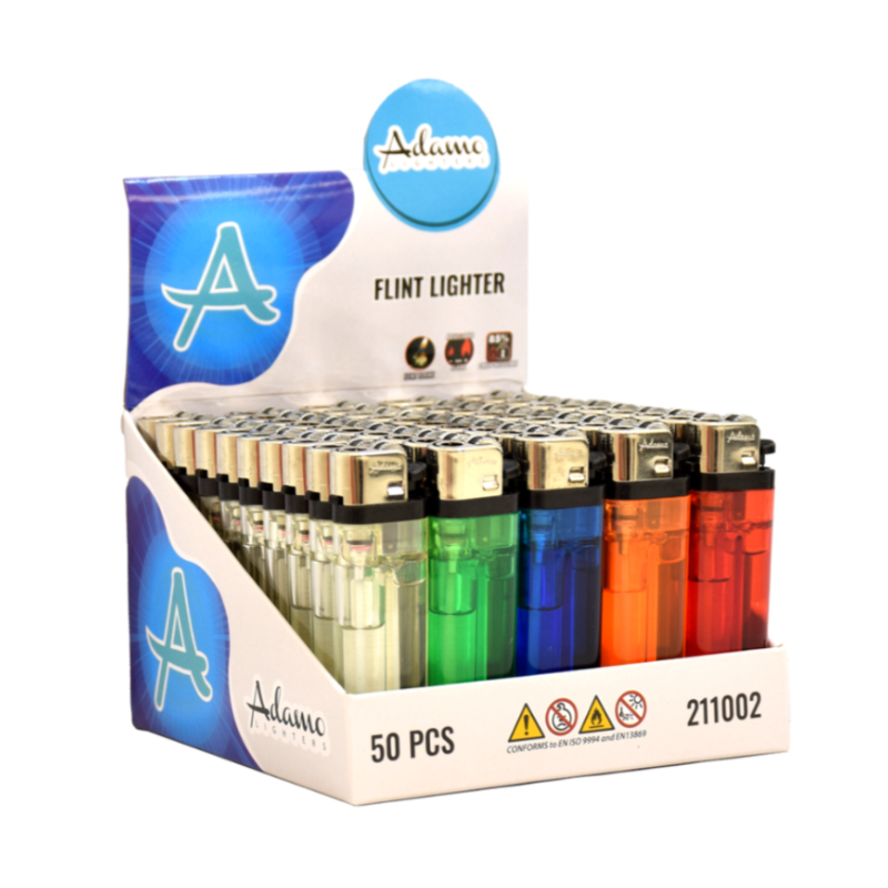 Flint Lighter 211002 Adamo Classic TC WGBOR 50pack