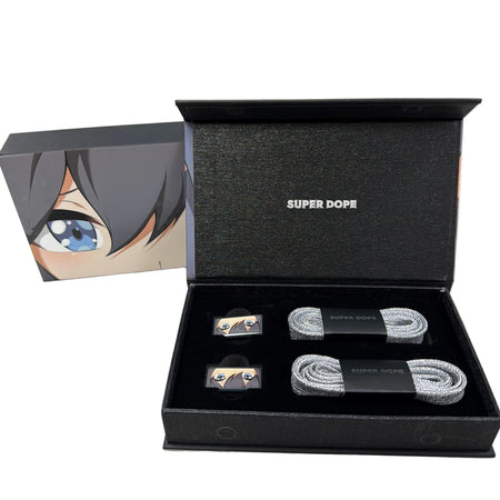 Super Dope Shoelace SILVER (Rikka) – Anime-Inspired Premium Sneaker Laces