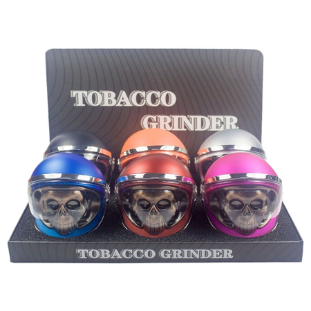 SINGLE Helmet Monkey Herb Grinder Assorted Colours x 1