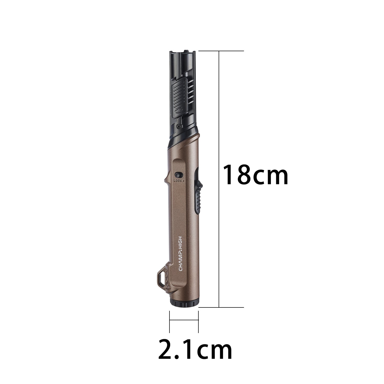 Champ High Single Jet Flame Lighter – Adjustable Torch Flame (Display Pack) 12 pack 40407019
