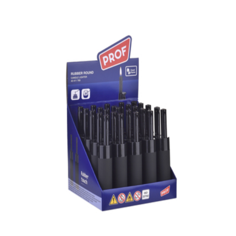 PROF BLACK RUBBER ROUND COBIA Stem Lighter Pack of 25 40411769