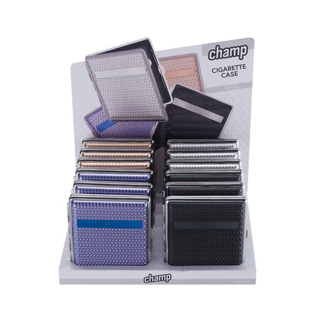 Champ High Tear Drop Cigarette Case 20 Kingsize x 12 pack