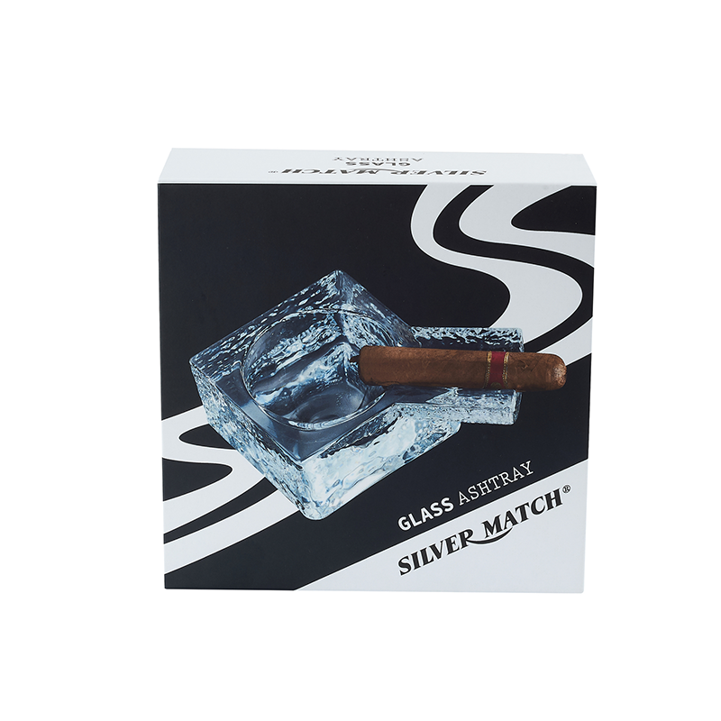 Silver Match Luxury Glass Ashtray DL-1 – Premium Ashtray 40673155