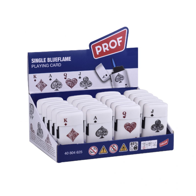 PROF Playing Card Capsule Jetflame Lighter Pack of 20 40804625