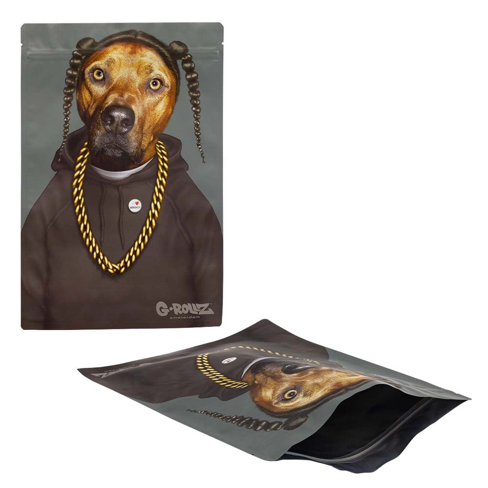 G-Rollz |LARGE 'Rap' 30cm x 20cm Smellproof Mylar Cali Bags - 25 bags (1 pack)