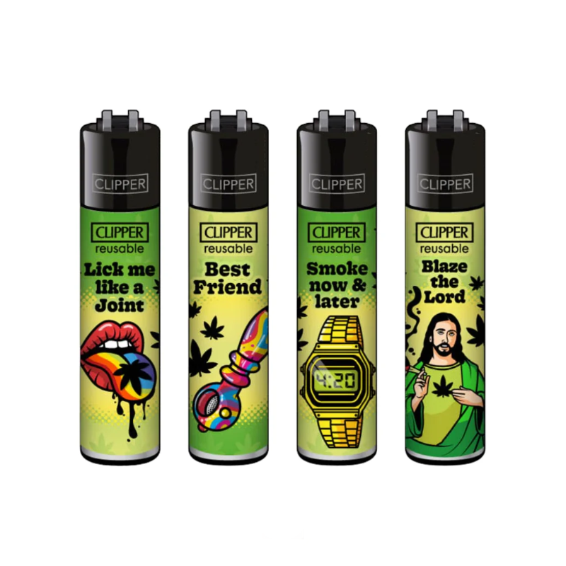 Exclusive Clipper Classics 420-Statements-#2 Lighter 48 pack