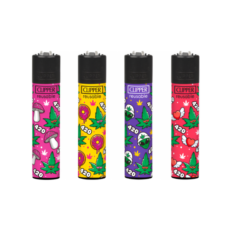 Clipper Classic Large Lighter 420 PATTERN X 48 lighters CL5A977DEH