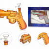 Novelty Pistol Gun Glass Bong Water Pipe Assorted Colours x 1