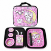 Zipper Set Smoking Pink Kitty with Ashtray, Grinder, Tray, Bong and Containers Gift Set SS-0010