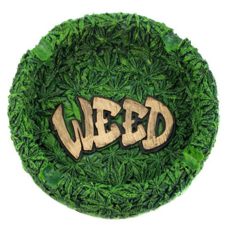 AMSTERDAM Resin Round Green Ashtray x 1