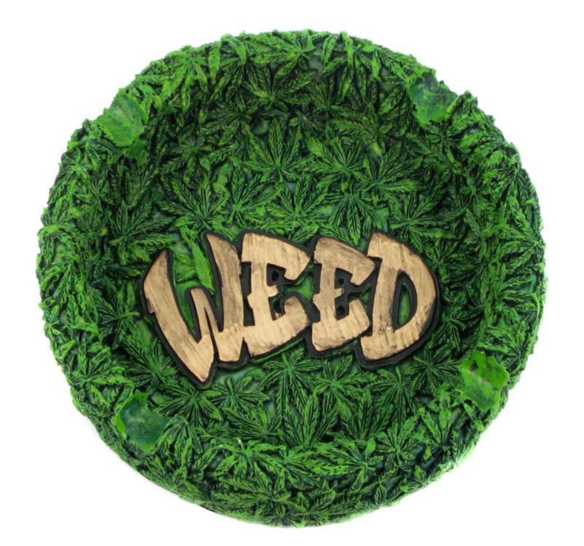 AMSTERDAM Resin Round Green Ashtray x 1