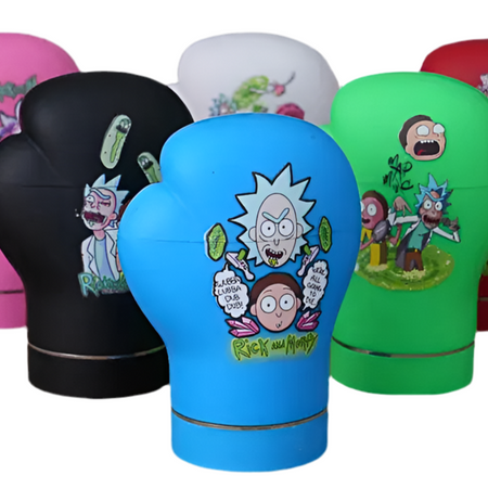 SINGLE Glove Herb Grinder 4 Layer Assorted Colours x 1