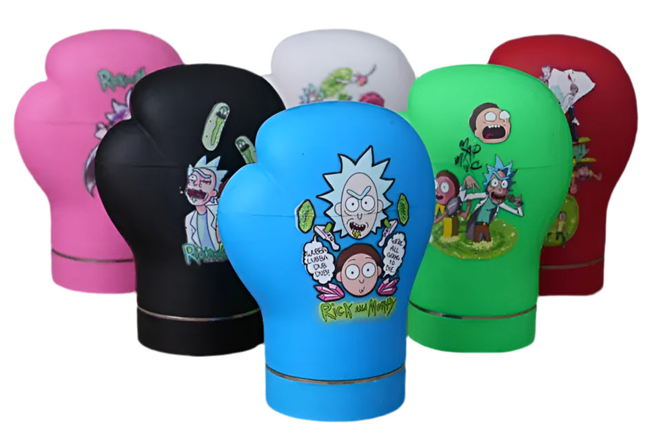 SINGLE Glove Herb Grinder 4 Layer Assorted Colours x 1