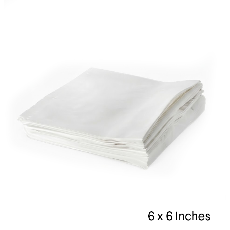 Sulphite Flat Paper Bags - Strung - 6" x 6" - Pack of 1000