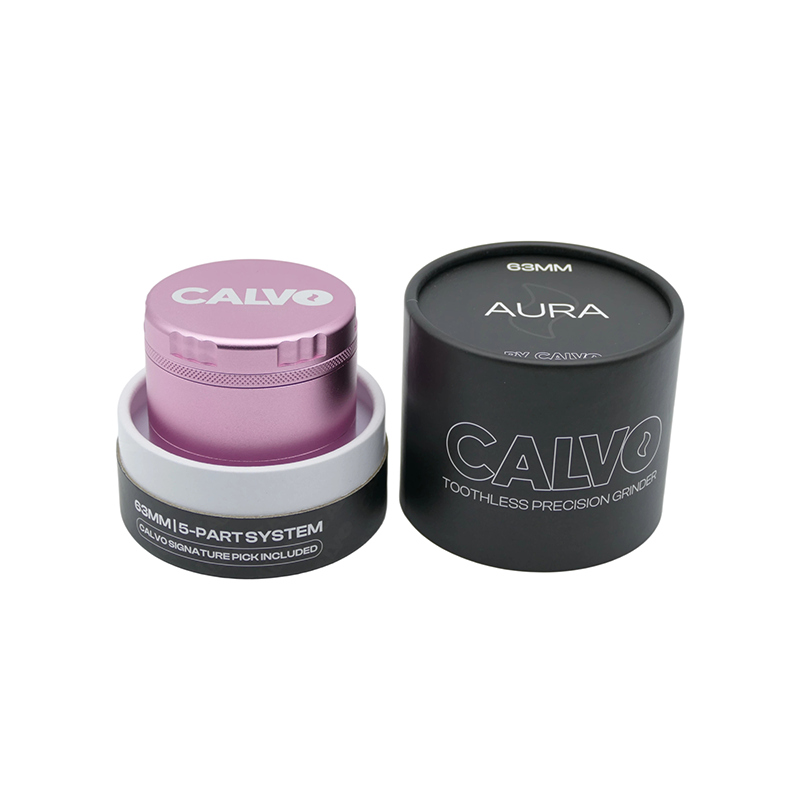 CALVO AURA PREMIUM NON TEETH Metal GRINDER PINK - 63 MM MCNT-P